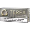 Packaging for TEREA Silver IQOS ILUMA tobacco product with warning label about health risks and addiction