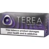 Box of TEREA Twilight Pearl for IQOS ILUMA with purple gradient packaging and a bold health warning banner.